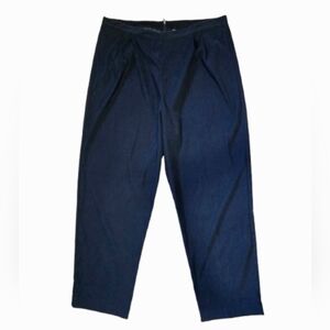 Courtenay Pants Trousers Women's Size 18 Dark Blue Faux Suede Office Semi-Casual